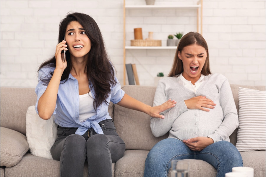 علامات الطلق البارد في الشهر التاسع