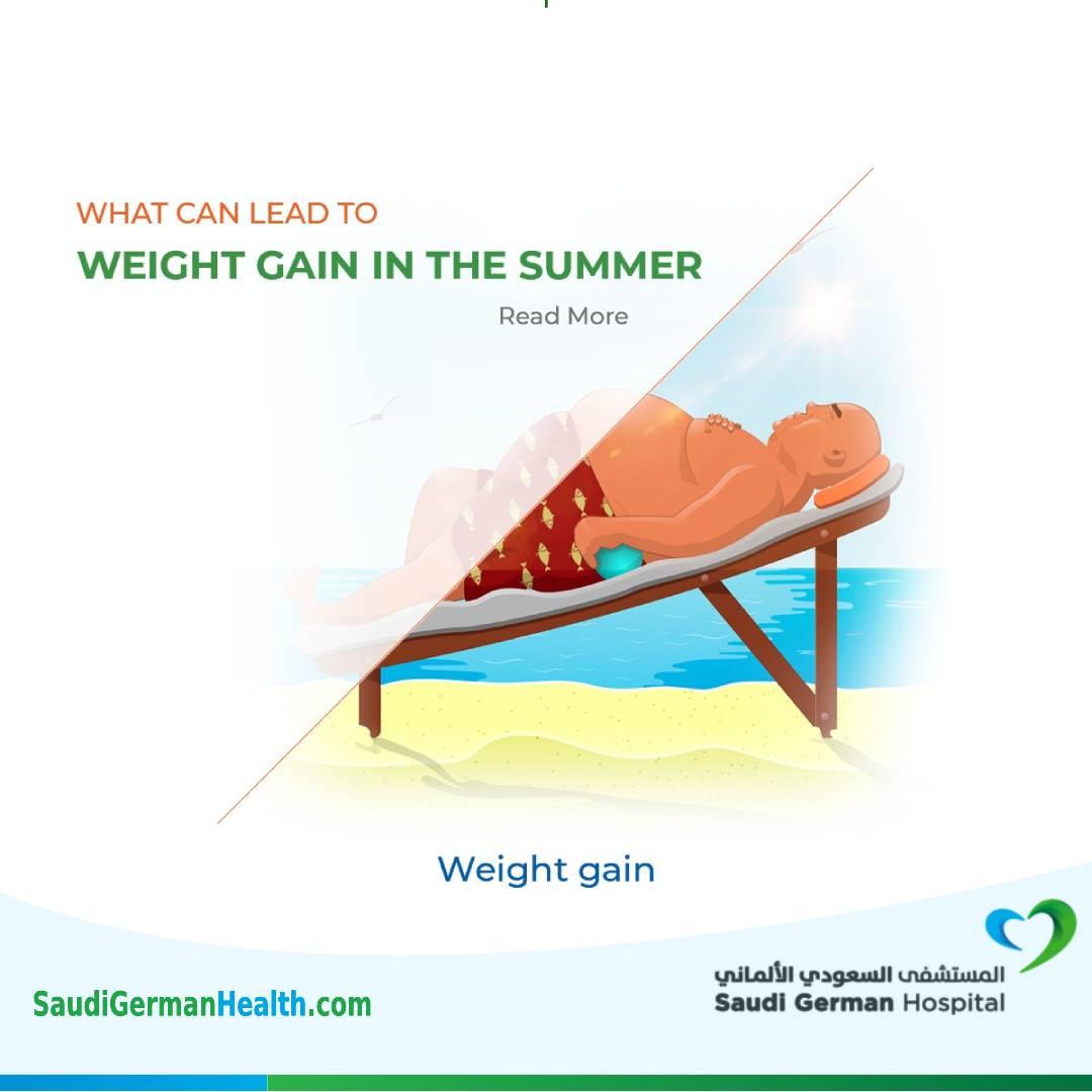 What can lead to Wight gain in the summer