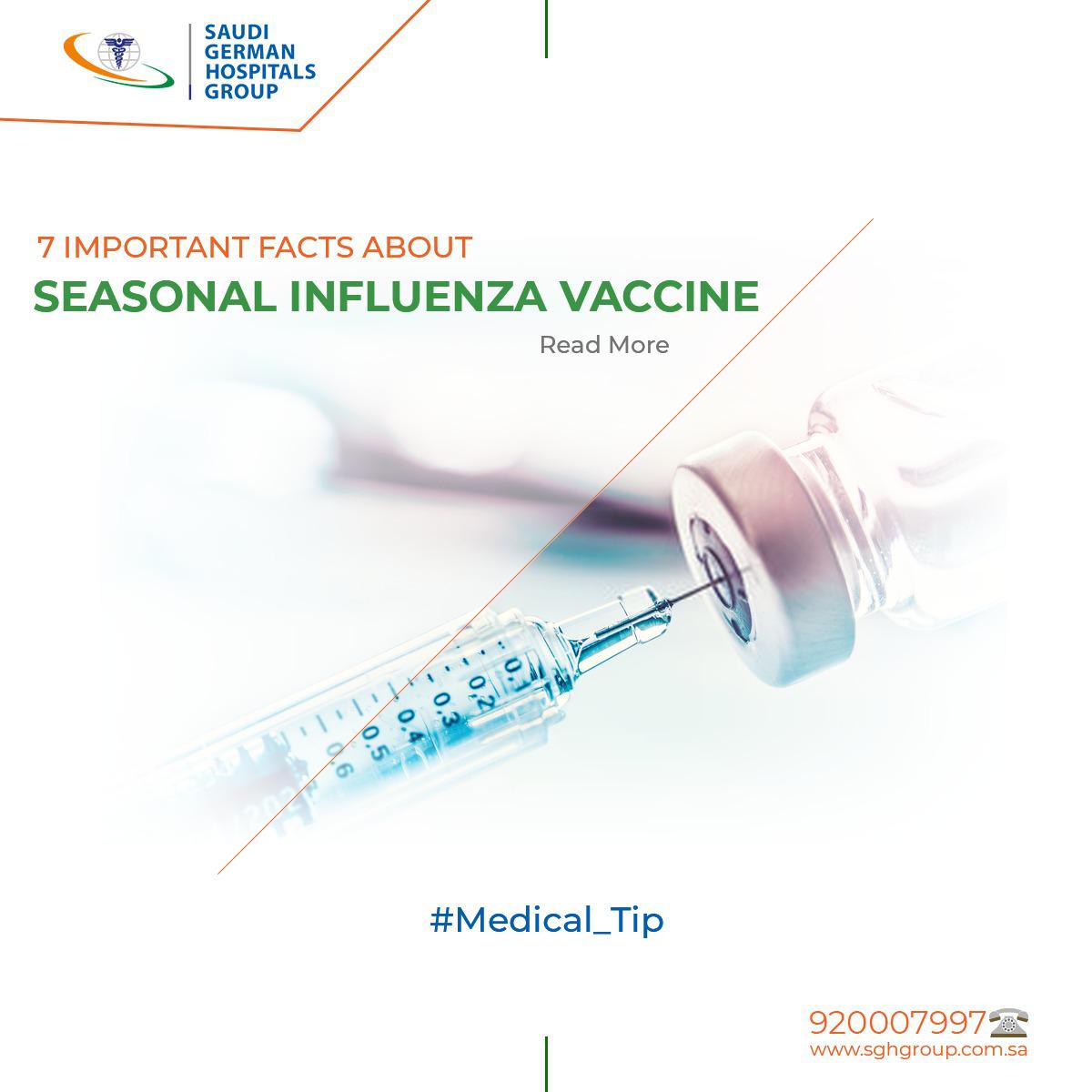 7 Important facts about seasonal influenza vaccine